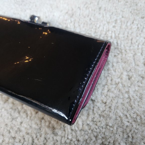 NWOT black patent wallet/clutch - Picture 5 of 13